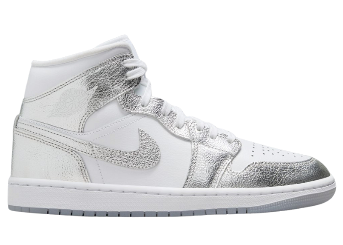 Air Jordan 1 Mid SE Metallic Silver (W) - FN5031-100 Release